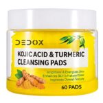 dedox kojic acid turmeric cleansing pads, dedox cleansing pads, dedox skincare, kojic acid toner pads, turmeric toner pads, exfoliating toner pads, korean skincare toner pads, brightening toner pads, dark spot toner pads, pigmentation toner pads, acne toner pads, vitamin c toner pads, chamomile toner pads, face exfoliating pads, glow toner pads, daily exfoliating pads, gentle exfoliating toner, acne prone skin toner pads, all skin types toner pads, korean exfoliating pads,DEDOX Kojic Acid & Turmeric Cleansing Pads | Exfoliating Face Toner Pads for Glowing Skin, Acne, Dark Spots & Pigmentation | Vitamin C + Chamomile | 60 Pcs | Korean Skincare | All Skin Types